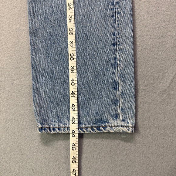 VTG Levi Strauss 501 Mens Light Wash Straight Leg Jeans W32L34 Y2K Grunge Cowboy - Picture 5 of 8